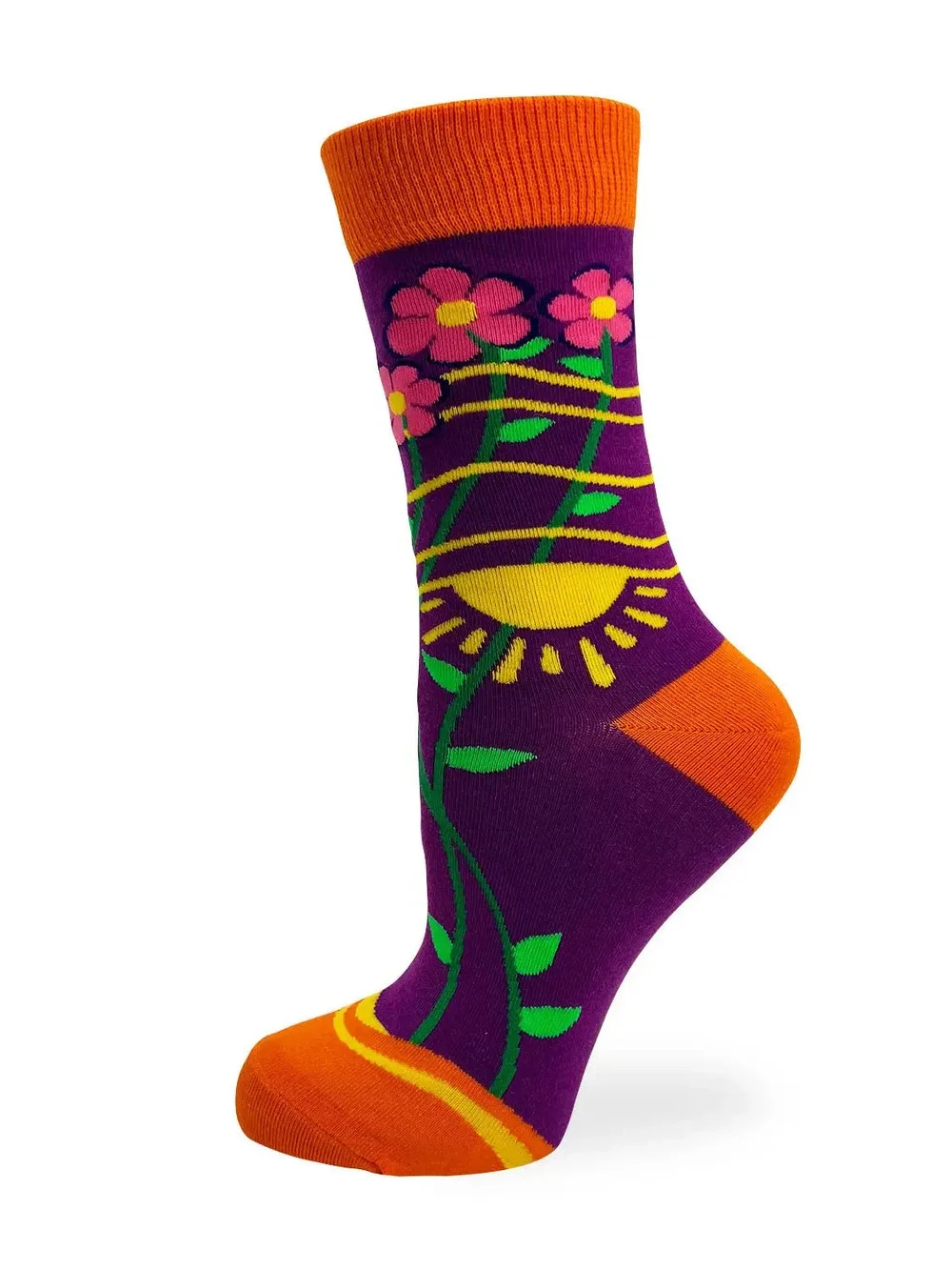 FD7 | Fabdaz Women's Novelty Crew Socks | Radiate Positivity | Size 5-10